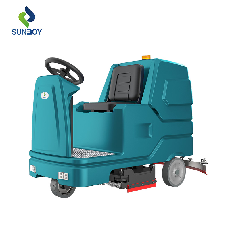 Floor Cleaning Scrubbing Machine Battery Powered Commercial Floor Scrubber
